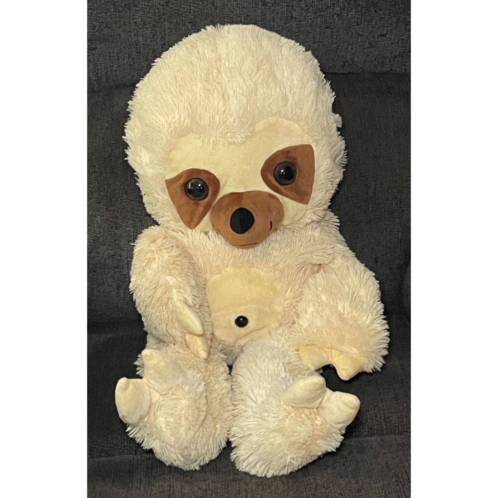 Classic Toy Co Giant Sloth Plush 27" Jumbo Cream Brown Stuffed Animal